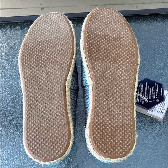 TOMS Ortholite Espadrille Alpargata Rope Mineral Blue Knit Slip-On size 8 NWT - Picture 4 of 8